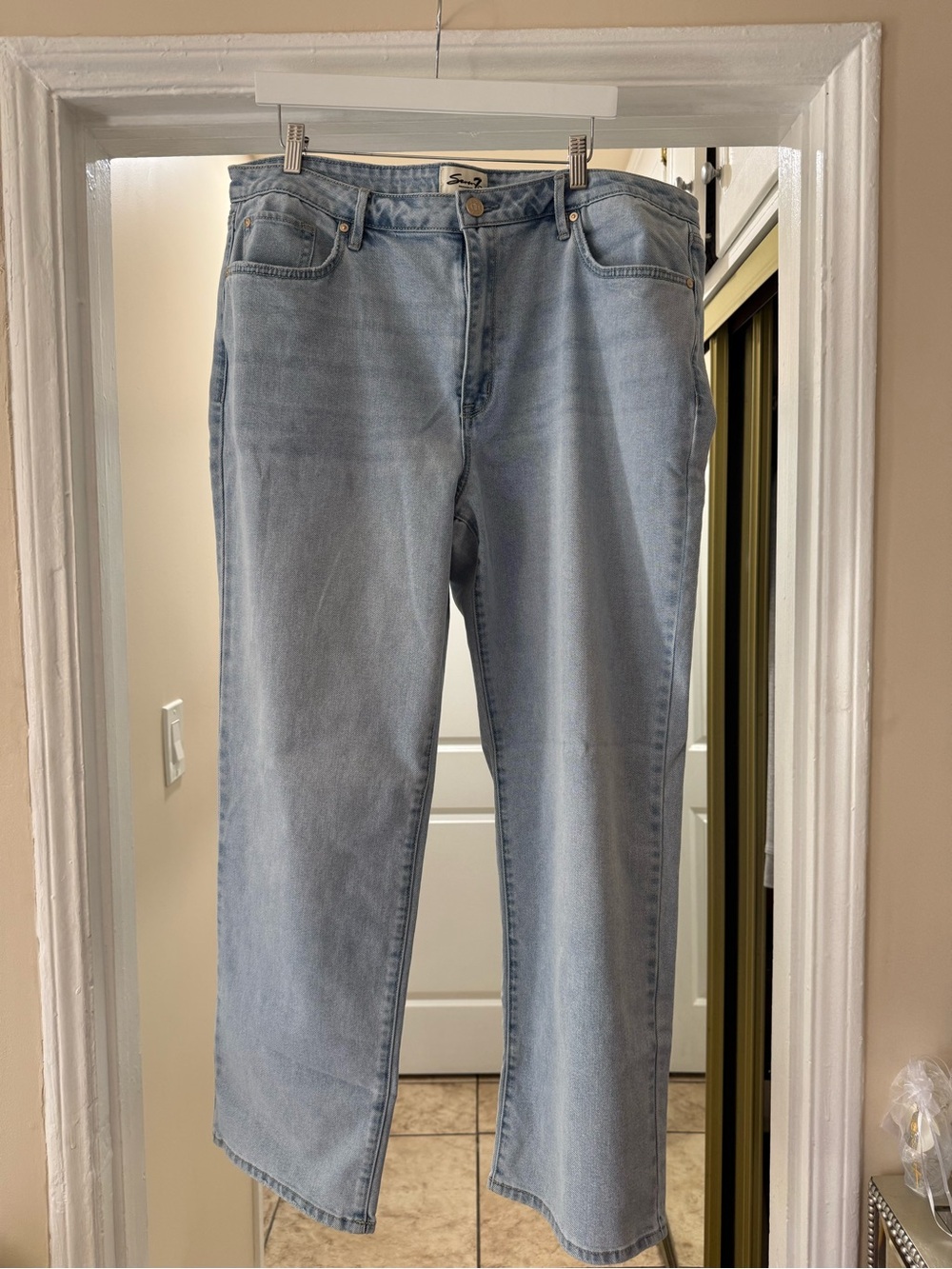 Seven7 Light Blue Straight Leg Jeans